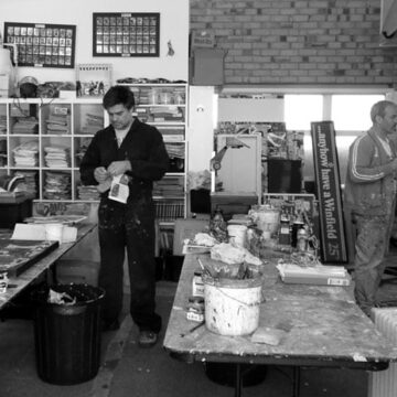 Nick Morris art studio