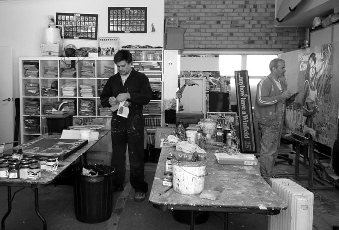 Nick Morris art studio